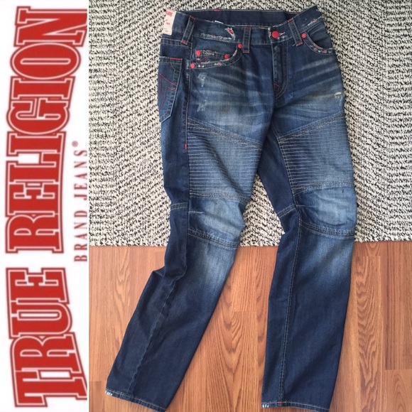 slim straight moto jeans